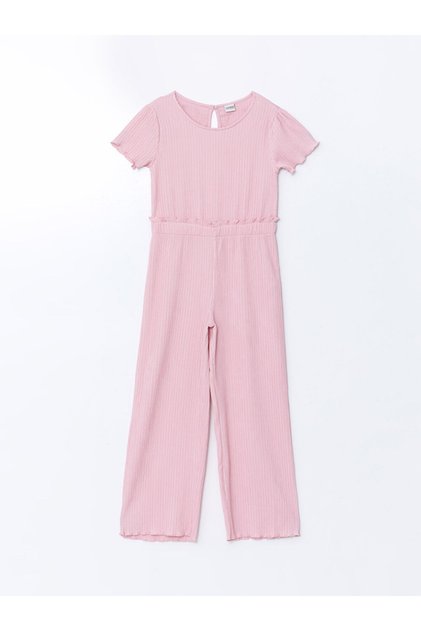 LCW Kids Crew Neck Girl's Jumpsuit