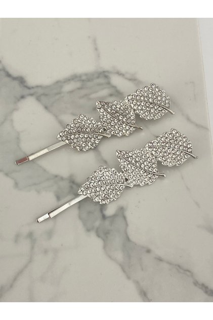 Stone Leaf Model Double Gold Wire Buckle