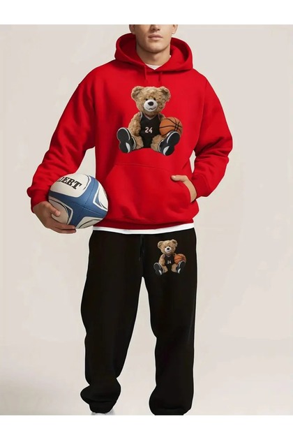 Bear Printed Tracksuit