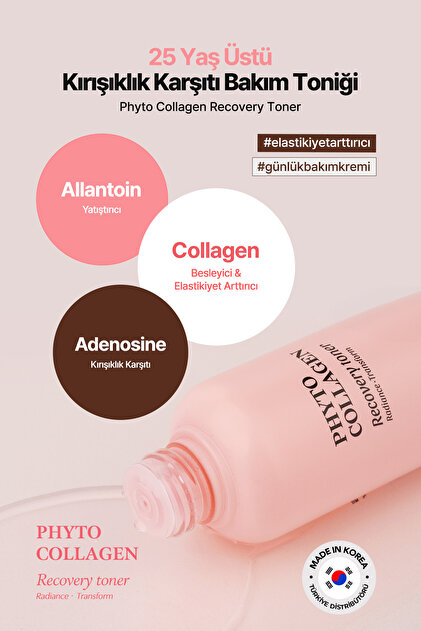 Korean Firming and Anti-Aging Collagen Tonic Korean Phyto Collagen Recovery Toner 200ml