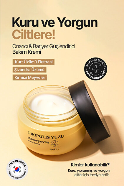 NAEXY Onarıcı Ve Nemlendirici, Bariyer Güçlendirici Propolis Krem