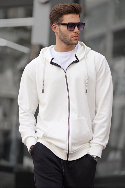 Madmext Haki Yeşili Fermuarlı Kapüşonlu Sweatshirt 6161 - Fiyatı