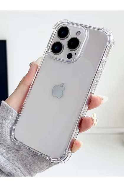 KVK PRİVACY Apple Iphone 16 Pro Şeffaf Kılıf Airbag Antishock