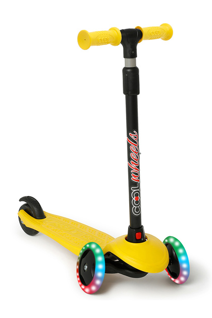Cool Wheels Toys - Dragon Işıklı Sarı Scooter - Led Işıklı Scooter