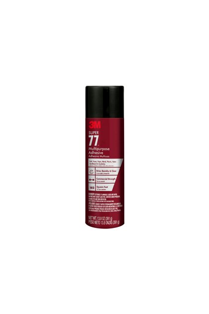 Scotch Super 77 Multipurpose Spray Adhesive, 16.75 oz Aerosol Glue, Fast 15-Second Tack, Low VOC Formula for Paper, Cardboard, Fabric, Foam, Plastic, Metal and Wood, for Everyday General Use