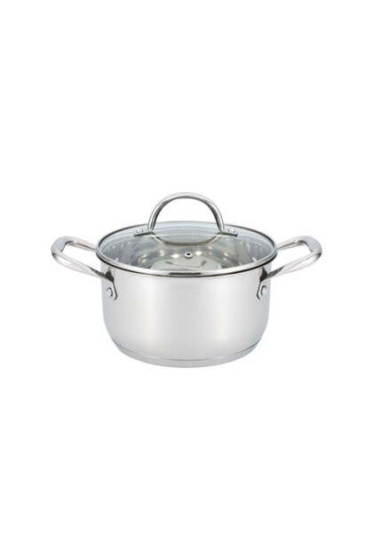 Sturdy Portable Handle Induction Base Casserole with Glass Lid 20cm