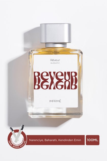 Rêveur Edp Unisex Parfüm 100ml | Narenciye, Baharat |mandalina, Elma, Biberiye, Gül, Vanilya, Sandal