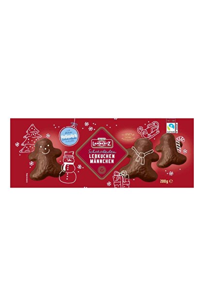 トップス LGB TK15 CHOCOLATE Lambertz Sütlü Çikolata Kaplı Zencefil Kurabiye 200 G - Fiyatı