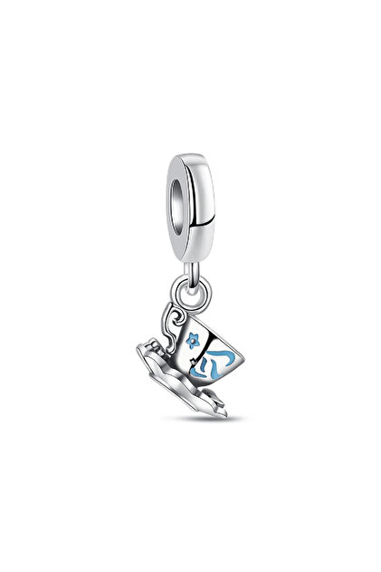Sihirli Çay Fincanı Sallantılı 925 Ayar Gümüş Charm