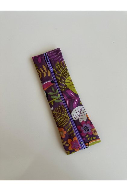 Lastikli Fermuarlı Kalemlik/Kitap Ayracı