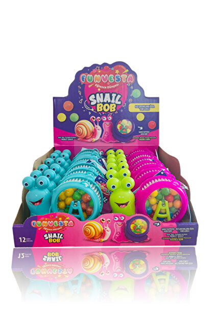 Smily Slayers ナヲトスズキ ガバ セット şekeyci Fun Vesta Eğlenceli Salyangoz Sakız Makinesi 12 Adet