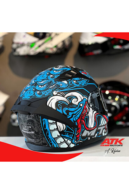 MTS M-801 Myth Blue Full Face Motosiklet Kaskı Ece-r22.06 - Fiyatı