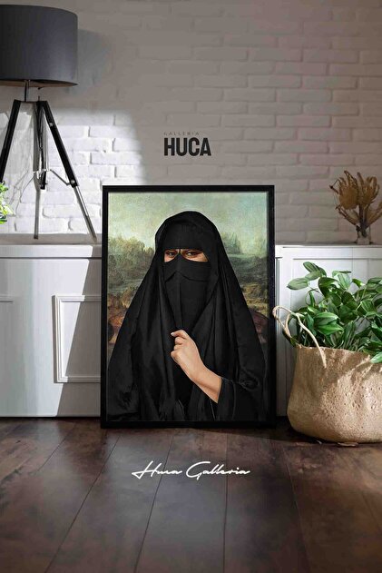 Huca Mona Lisa Tesettür - Yeni Nesil Sanat - Poster - Çerçevesiz