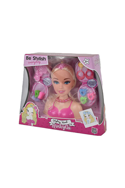 Pinkygo GOGO Oyuncak Büst Bebek Saç Şekillendirme ve Güzellik Seti