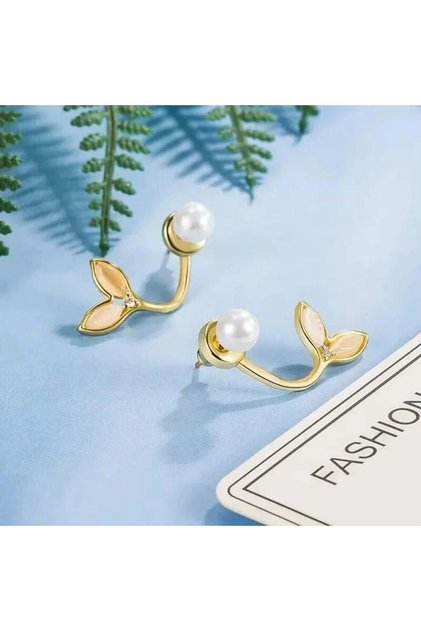 Pearl Pearl Jewelled Fishtail Earrings