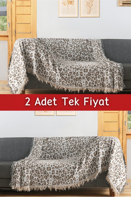 Ikili Set Dokuma Koltuk Örtüsü Seti 170x220cm