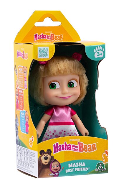Giochi Preziosi Masha And The Bear Doll - 12cm Tall, Includes 3 Assets (Classic & Pink Pullover) - View #6