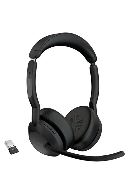 Stand) (w/ Headset Stereo 55 Evolve2 Jabra スタンド付き TYPE-C UC 55 Evolve2 【ほぼ新品】Jabra - Direct Headsets ヘッドホン