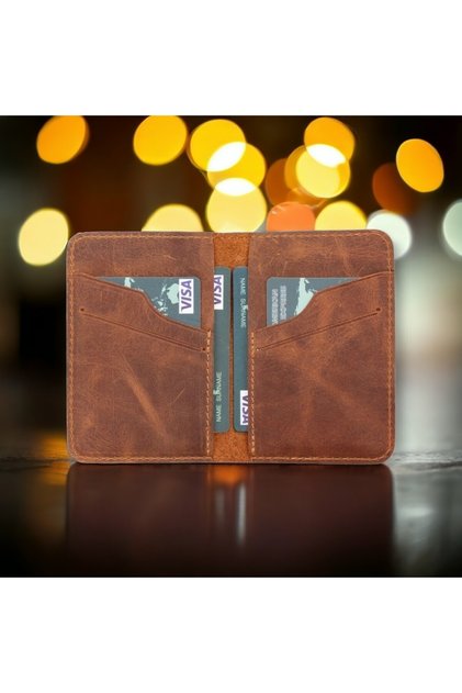 Enrico G19 Cappuccino - Slim Leather Card Holder