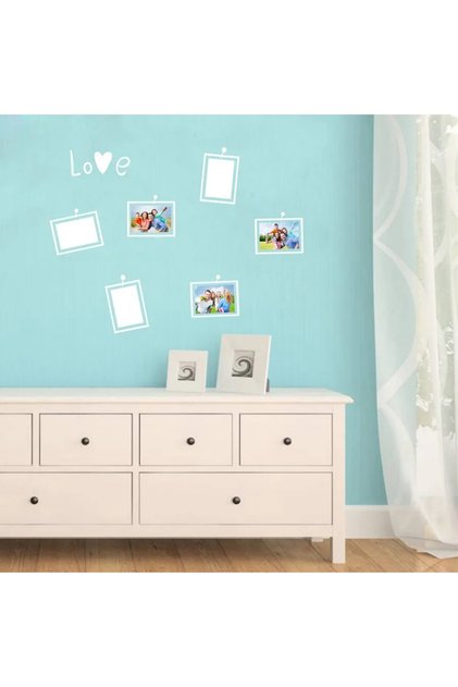 Creative Photo Frame Decorative Wall Ornament Sticker Sticker 6 Pieces