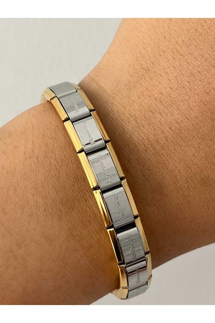 Italian Charm Steel Bracelet Stainless