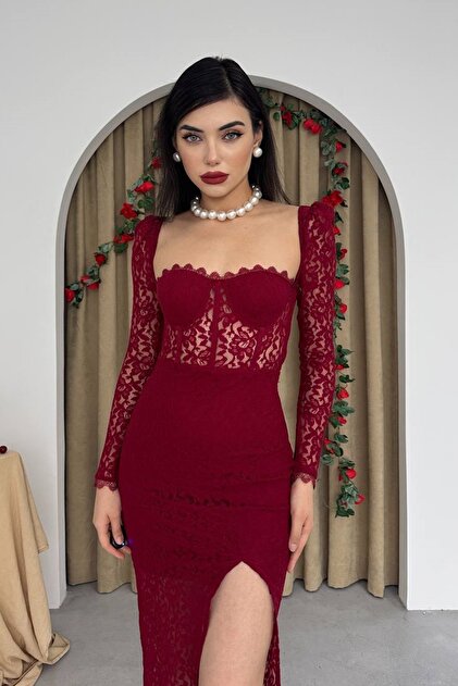 chinese dress ladies Francoise Lace Midi Dress