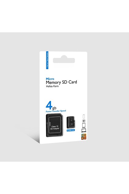 SD Card Veri Depolama SD Kart Kamera/ PC / TV / Telefon Uyumlu Hafıza Kartı SD Adaptör Dahil