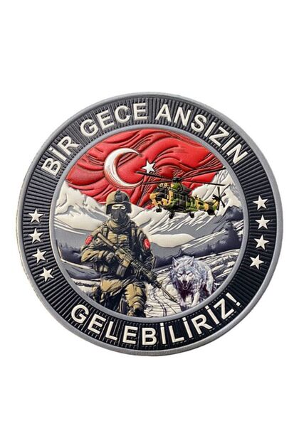 Bir Gece Ansızın Gelebiliriz Askeri Tpu Patch Peç 9.5 Cm