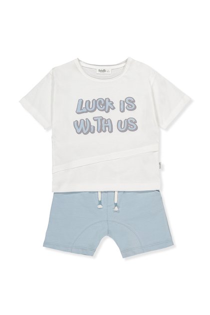 Two-Strap Shorts 2-Piece Set (Lucky Boy) K4697