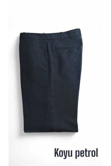 Classic Cut Knee-Lined Men's Fabric Pants