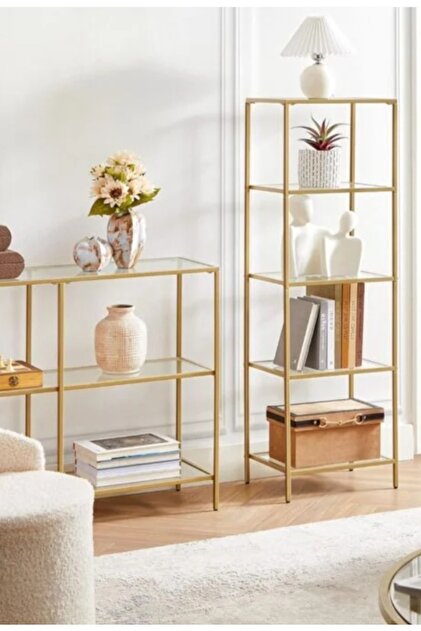 Home Dali 40 cm Gold Kitaplık Dekoratif Aksesuar Rafı Mutfak Rafı