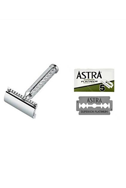 Leaf Razor and Metal Razor Fitted Razor Blade Classic Razor and Razor Blade
