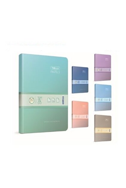 Thebook Pastels Thread Stitching Srt Cover Notebook 20x28 Cm 400 Sheets Lined