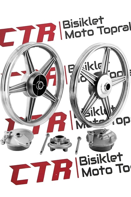 CG,KUBA ÖN-ARKA JANT ALÜMİNYUM BÜYÜK BALATA-KAMPANALI-DİŞLİ TAMBURU DAHİL ÖN 1.40*18-ARKA 1.85*18