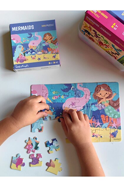DoerKids Doer Kids Deniz Kızı Mini Puzzle 40 Parça Renkli - Fiyatı