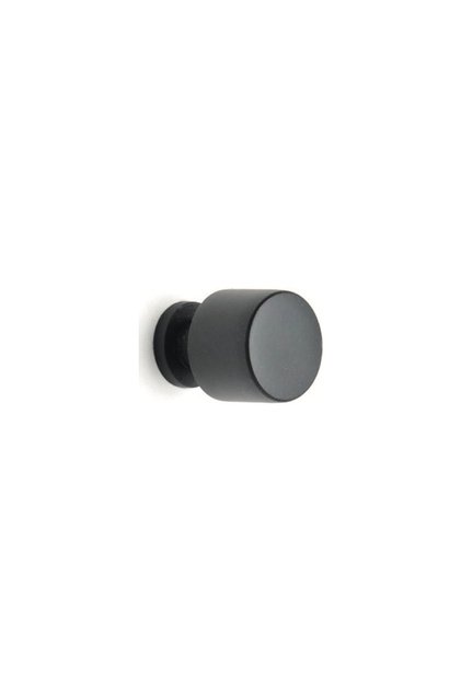 9131.04.01 Matte Black Furniture Button | Cupboard and Wardrobe Handle