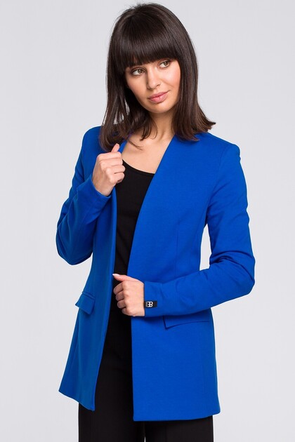 Blazer cu cravată în față fără închidere