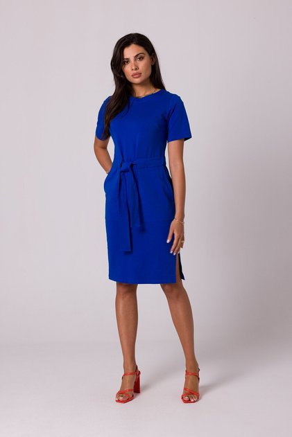 Rochie din bumbac cu curea