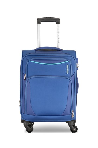 PORTLAND Soft Spinner Trolley Luggage CABIN 55cm BLUE