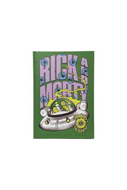 Rick & Morty Focus on Science Hard Cover Ruled Notebook