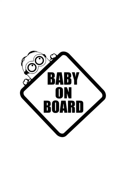 Baby on Board Minions Quality Sticker 10 X 10 cm