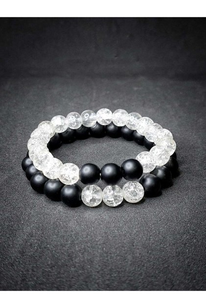 Onyx & Necef Stone Natural Stone Designed Lover Bracelet