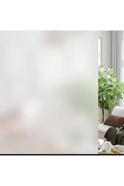 Deco Linn Self-Adhesive Sandblasted Frosted Glass Film / Width: 45 cm X 2 m Length.