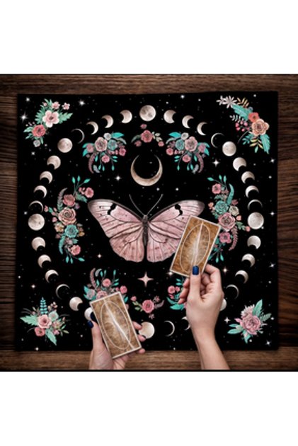 Vendini Vendini Kaliteli Kumaş, Canlı Renkli Tarot Örtüsü Ritüel Çalışma Örtüsü ...