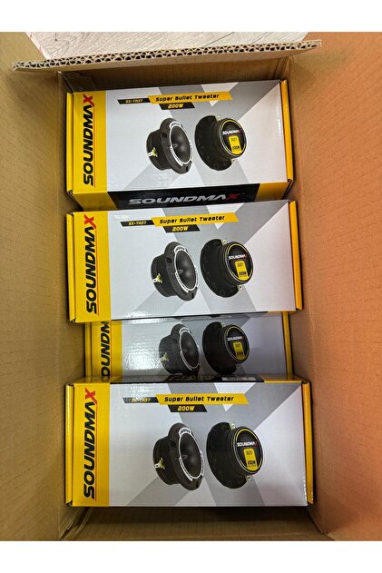 Soundmax Sx-ta37 Çifti 400wat-200w Rms 10 cm Dome Tweeter Tiz yeni
