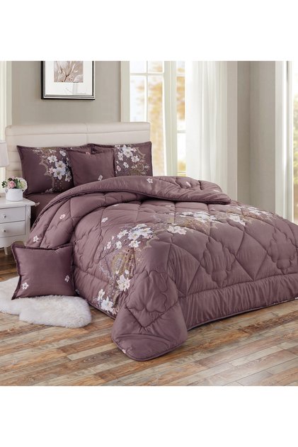 Comforter Set 4 Piece Single Size Elegant Bedspread Lightweight Comforter Suitable for All Seasons