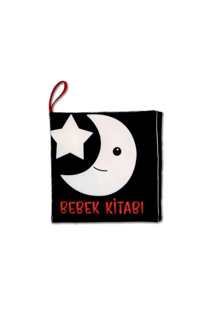 Bebek Siyah-Beyaz Kumaş Sessiz Kitap T397 - Bez Kitap , Eğitici Oyuncak , Yumuşak ve Hışırtılı