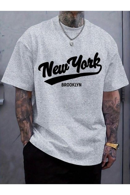 New York Printed Basic T-Shirt