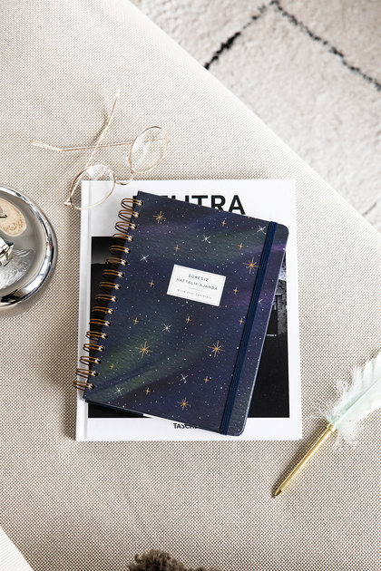 A5 Spiral Timeless Planner Agenda Galaxy - 15X21