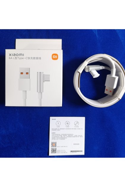 % 100 Orijinal Xiaomi Turbo 6 Amper 1.5 metre L Tip USB A - Type C Şarj ve data Kablosu Uyumlu